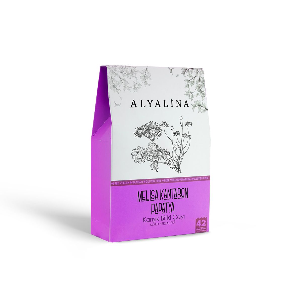 Alya Bitki Çayı 42 Adet Süzen Poşet Melisa Kantaron Papatya